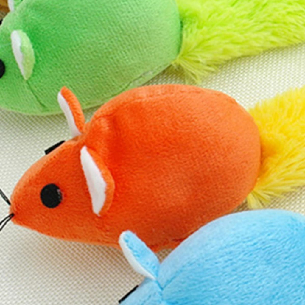 Plush Rat Shape Cat Chew Toy for Kittens and Cats 28x5x6cm