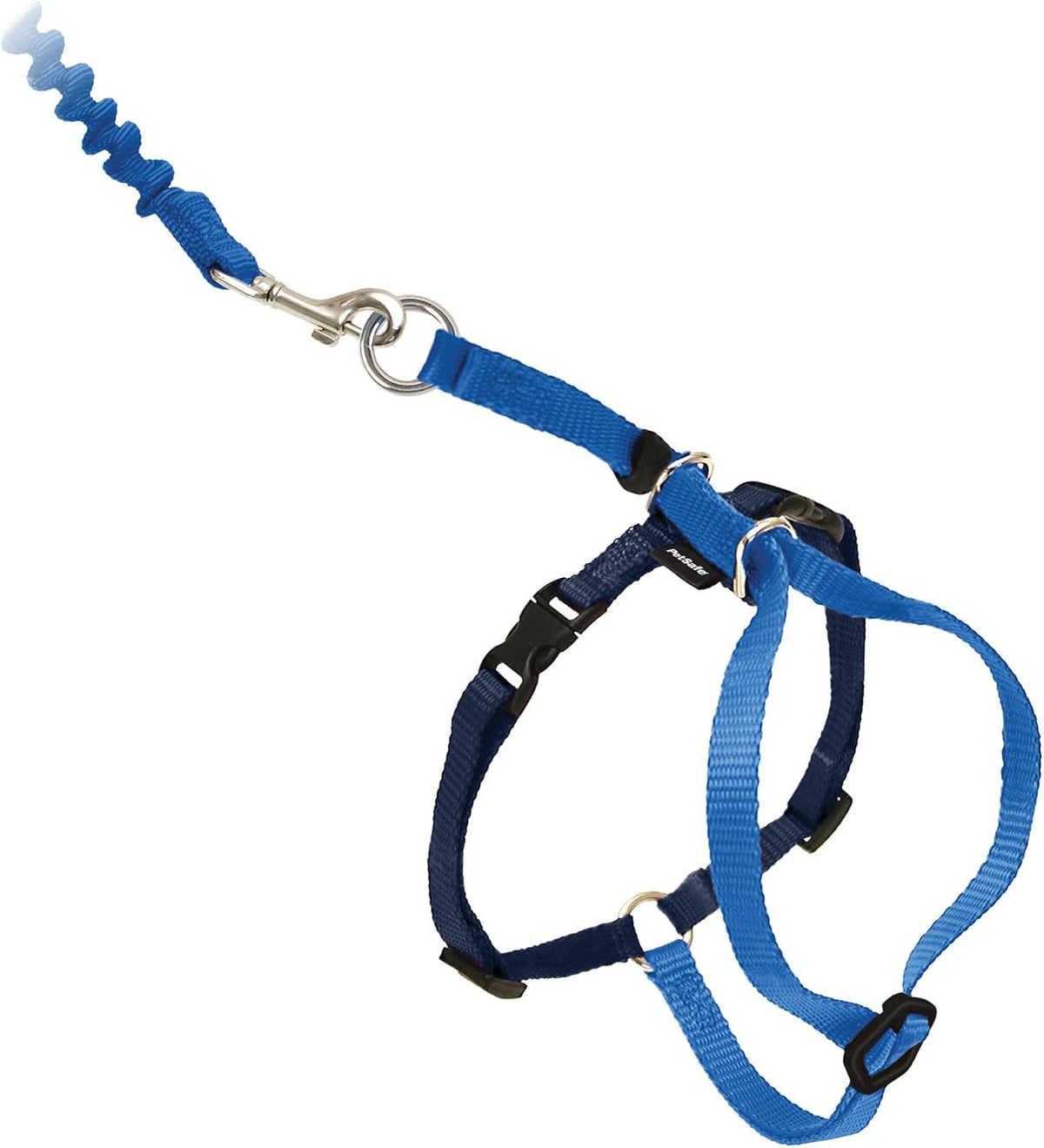 PetSafe Come With Me Kitty Harness and Bungee Leash, Harness for Cats, Medium, Black/Silver, CWMK-M-BLK