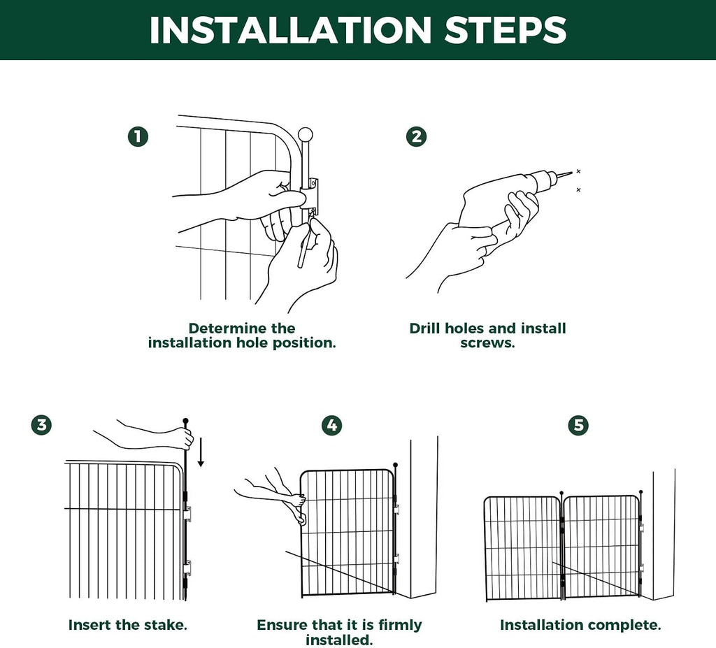 FXW Fence-to-Wall Anchors, Dog Playpen Accessories, 4 Pack, Patented