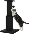 PAWZ Road Large Cat Scratching Post 32" Tall Black Cat Scratcher