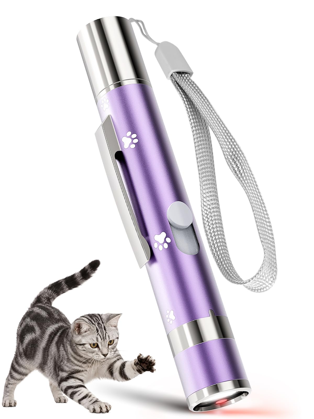 OUMSIS Cat Toys, Rechargeable, Interactive USB Chase Toy for Cats & Kittens