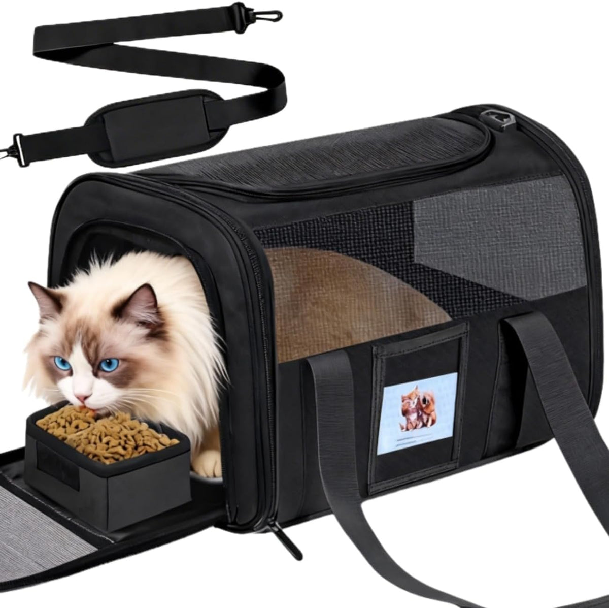 Soft Cat Carrier (Up to 16 Lbs),Small Dog Bag Soft-Sided Cat Carriers