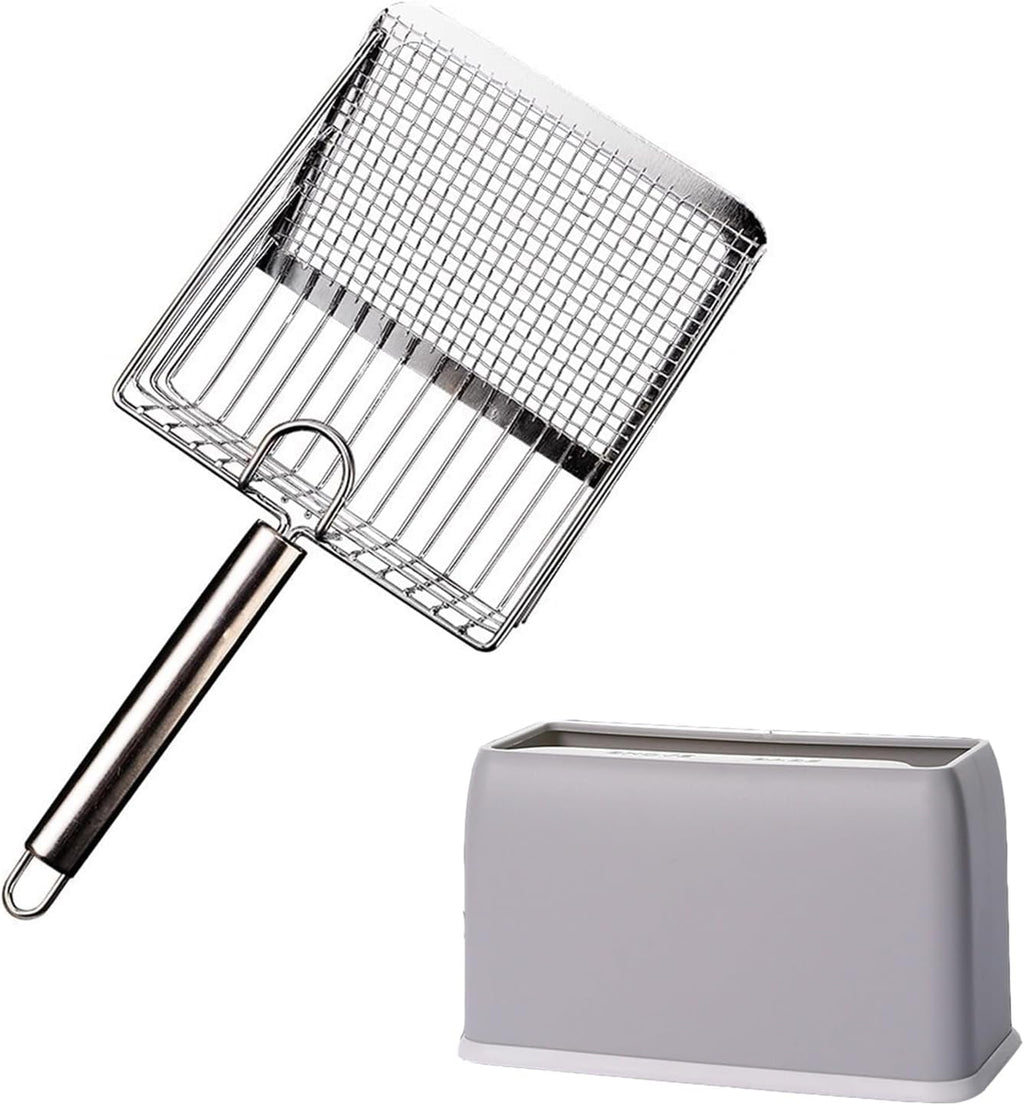 Cat Litter Scoop,Metal Scooper,Kitten Poop Sifting,Heavy Duty Speed Sifter