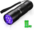 UV Flashlight Black Light–Small Portable Mini 12 LED Blacklight Flashlight for Hidden Stain Detection in Room, Resin Cur