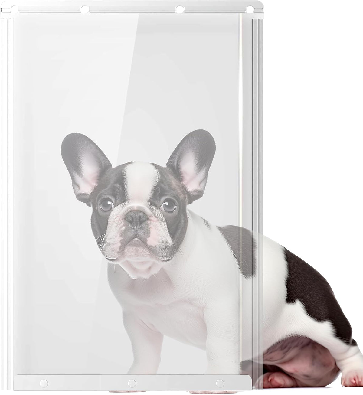 2-Pack Extra Large Transparent Dog Door Replacement Flaps Size 9 3/4" x 17"