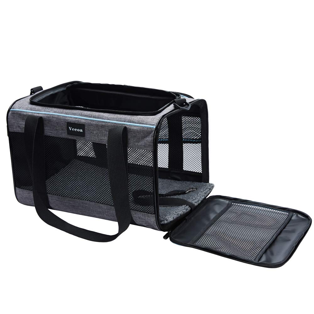 Vceoa 19"x12"x12" Pet Carrier for Cats