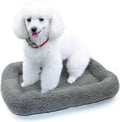 Enjoying Cat Mat Bed 16" x 22" Pet Bed with Pillow Around for Dogs Cats Curled Sleeping Beds for Carrier/Crate Small to 
