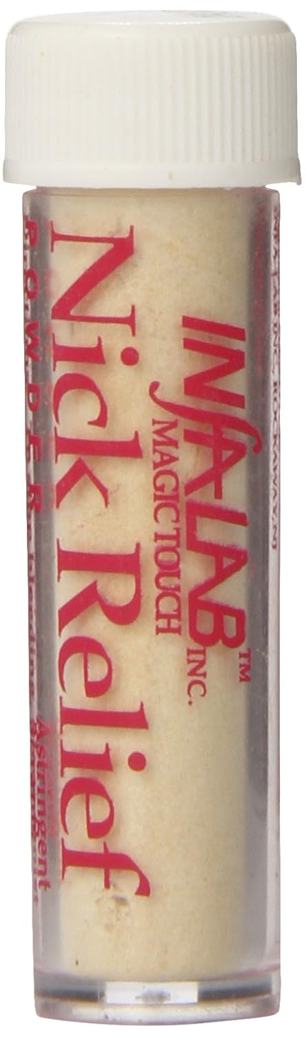 Infalab Nick Relief Styptic Powder, 12 Count