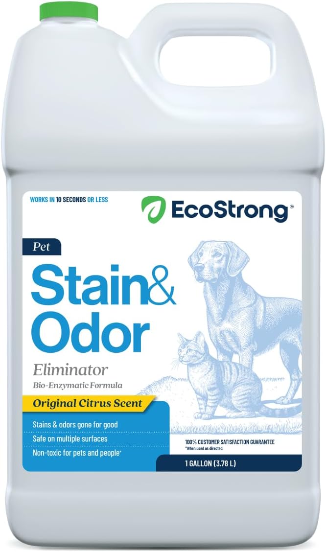 Eco Strong Pet Stain and Odor Remover - Cat Urine Enzyme Cleaner Destroyer, Urine Destroyer for Dogs, Pet Urine Enzyme C
