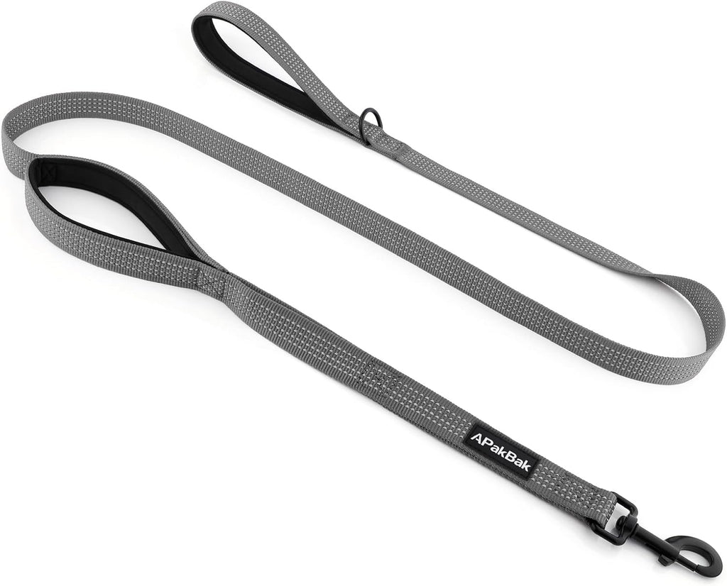 Double Handle Dog Leash, 6 FT Reflective, for Medium Large Dogs