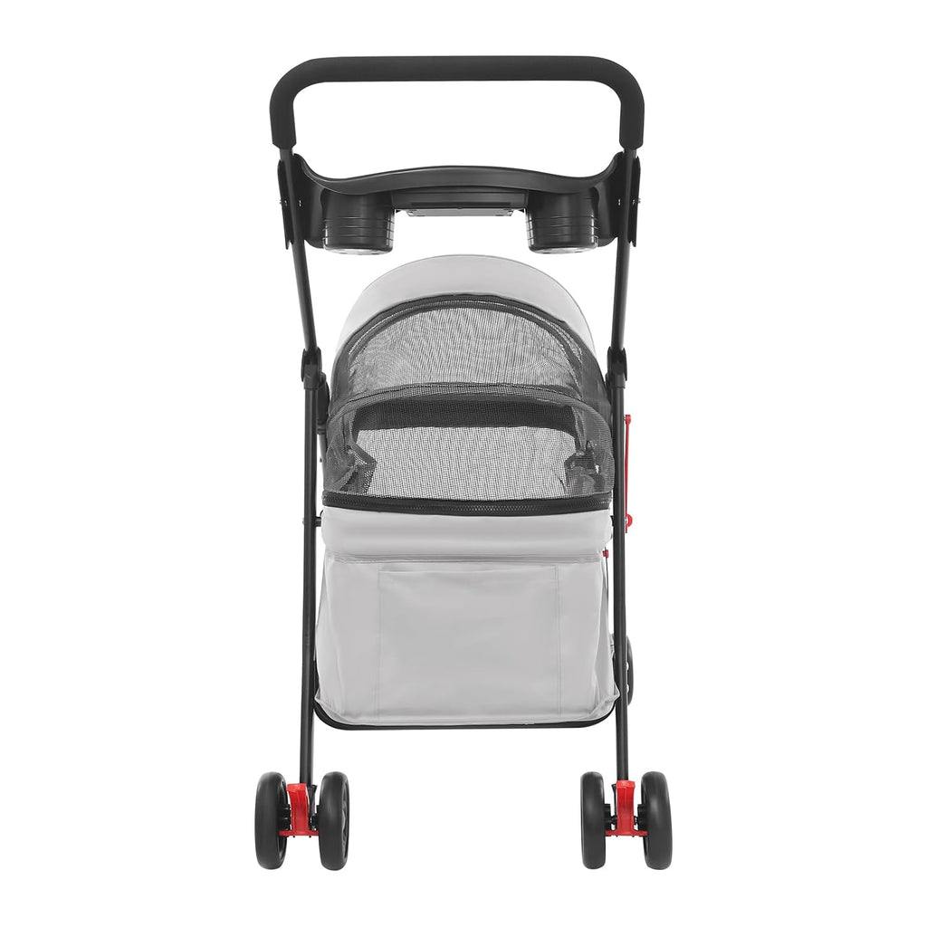 Foldable Pet Stroller, Max Load 40 Lbs for Small Medium Dogs and Cats
