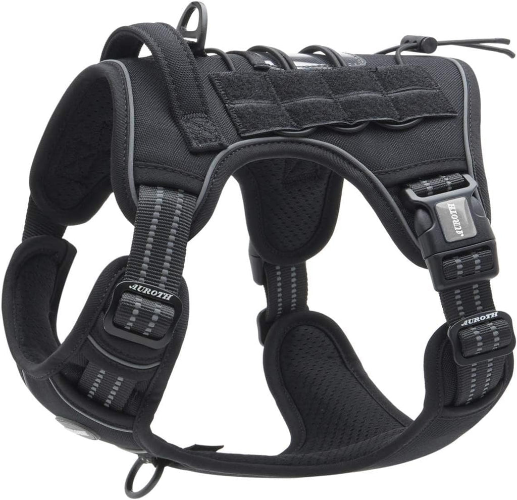 AUROTH Dog Harness for Large Dogs, No Pull Tactical Dog Vest Heavy Duty