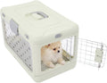 Collapsible Dog Crate for Small Dogs, Hard Cat Carrier 19.69x12.6x12.2in