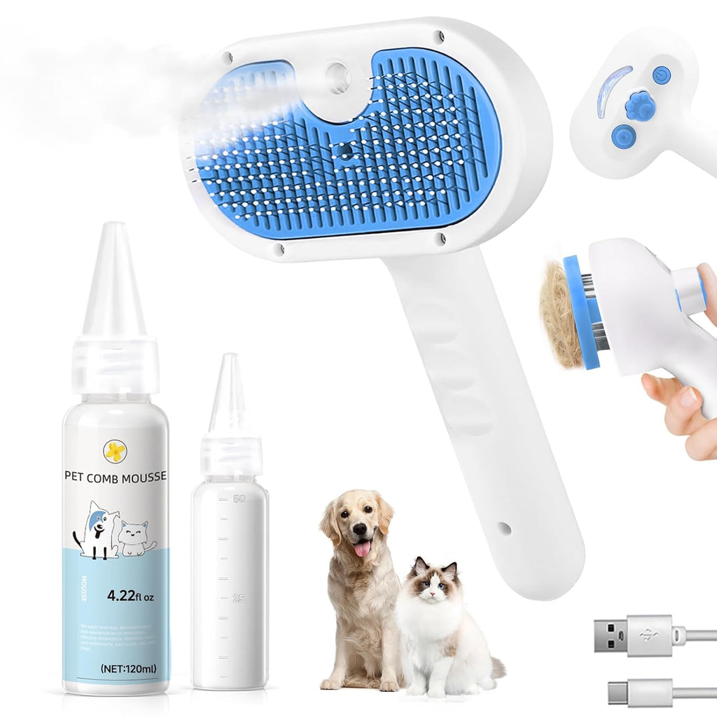 Cat Brush for Shedding,Pet Steam Brush for Cat