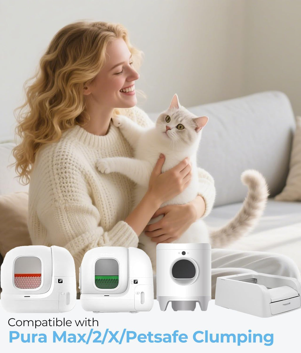 150 Pcs Automatic Cat Litter Bags fits PURA MAX 2/MAX/X&ScoopFree Clumping