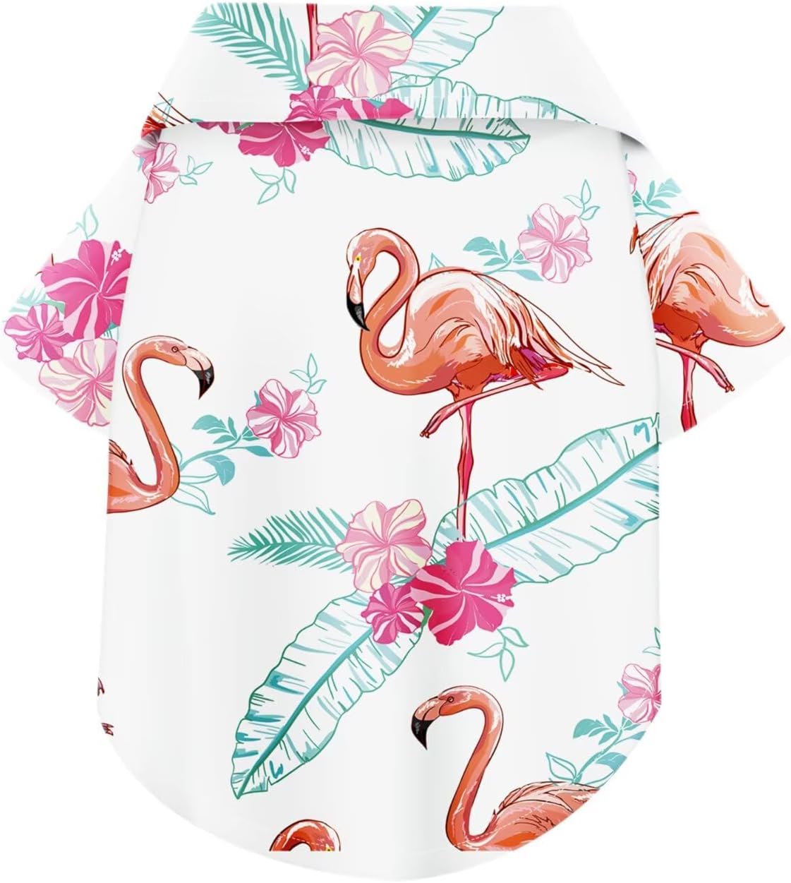 Hawaiian Dog Shirt – Lightweight and Breathable Summer T-Shirt with Tropical Prints, Fun Beach Outfit for Small, Medium,