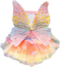 Dog Rainbow Butterfly Princess Dress Summer Thin, S