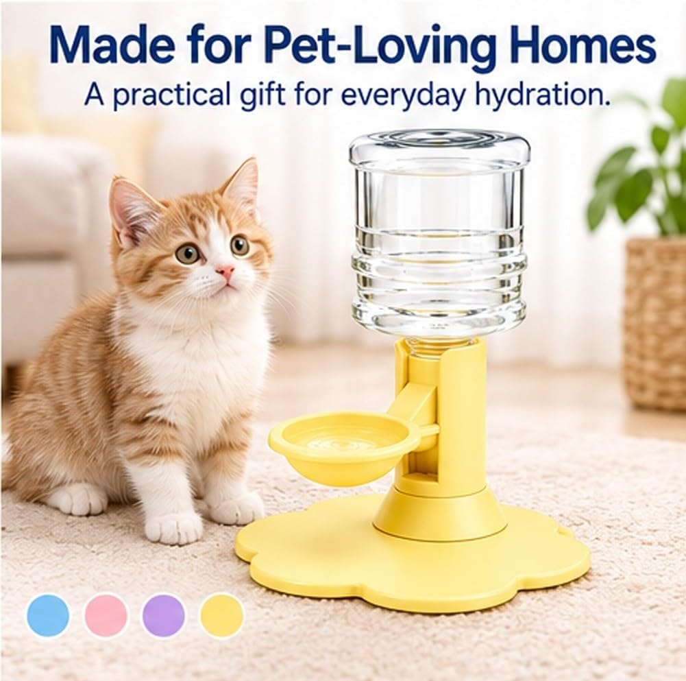 Automatic Pet Water Dispenser for Cats and Dogs Bowl Stand