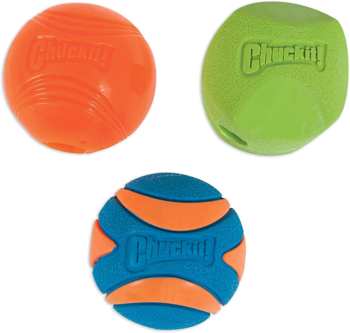 Chuckit! Ultra and Rugged Dog Balls, High-Bounce Fetch, Medium, Set of 3