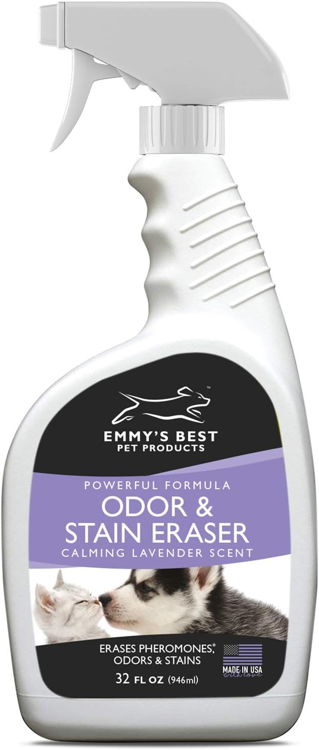 Pet Odor & Stain Eraser – Urine Enzyme Carpet Cleaner, Lavender, 128 oz
