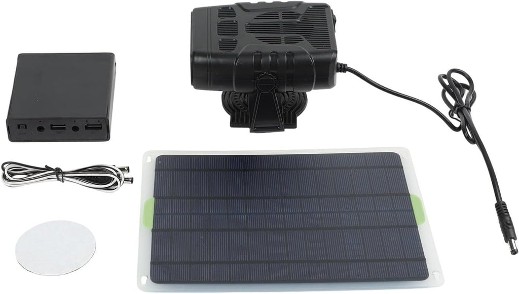 Solar Heater for Chicken Dog House Pet Warming Fan Portable