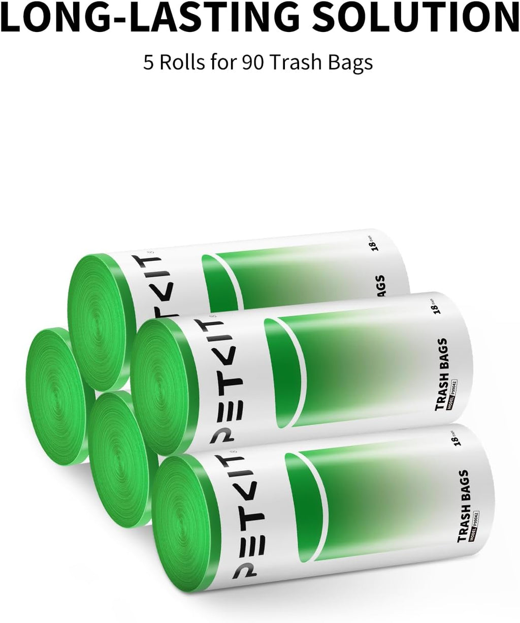 PETKIT Replacement Trash Bag Waste Bag 5 Rolls