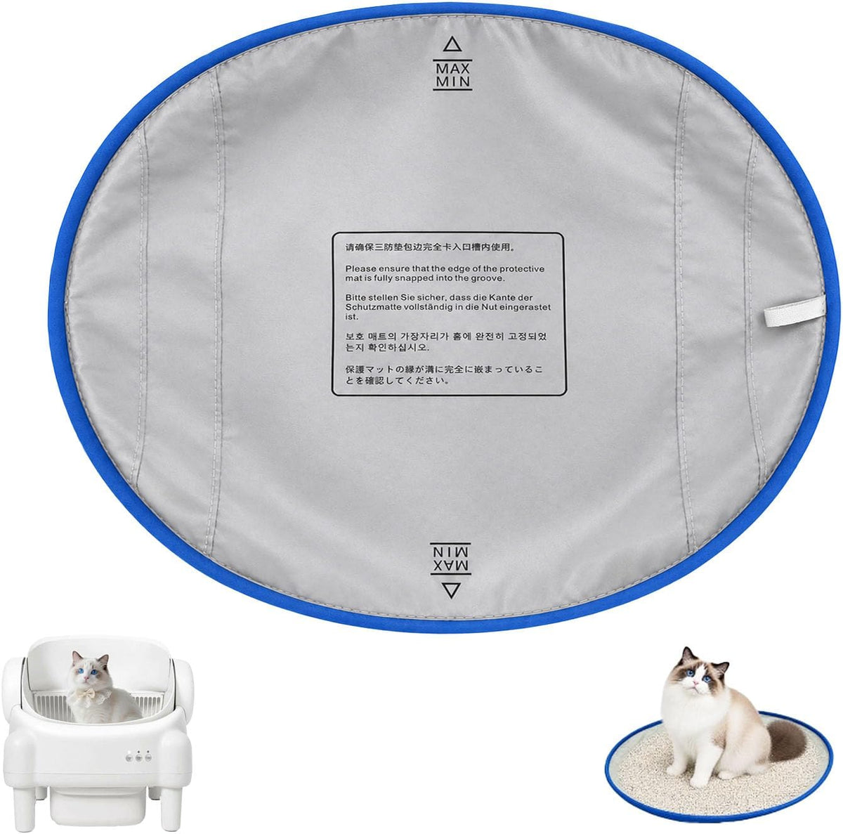 Waterproof Pads for PARUUNTYS/KITPLUS Open Top Self Cleaning Litter Box, Liner Replacement for Hazrela Automatic Litter 