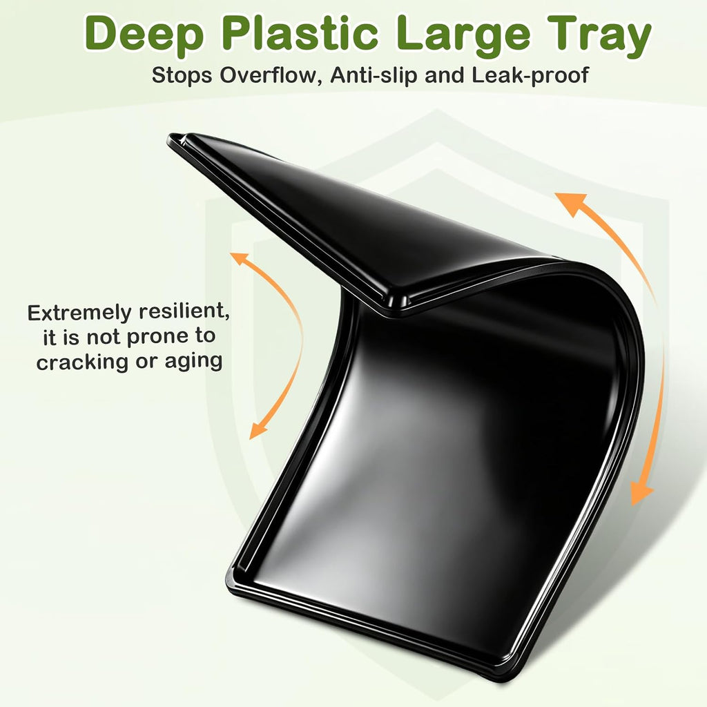 Dog Grass Pad with Tray 34x23in, 2 Pack Artificial Grass for Dog Litter Box, Leak-Proof Dog Potty Tray with EPE Foam Pad