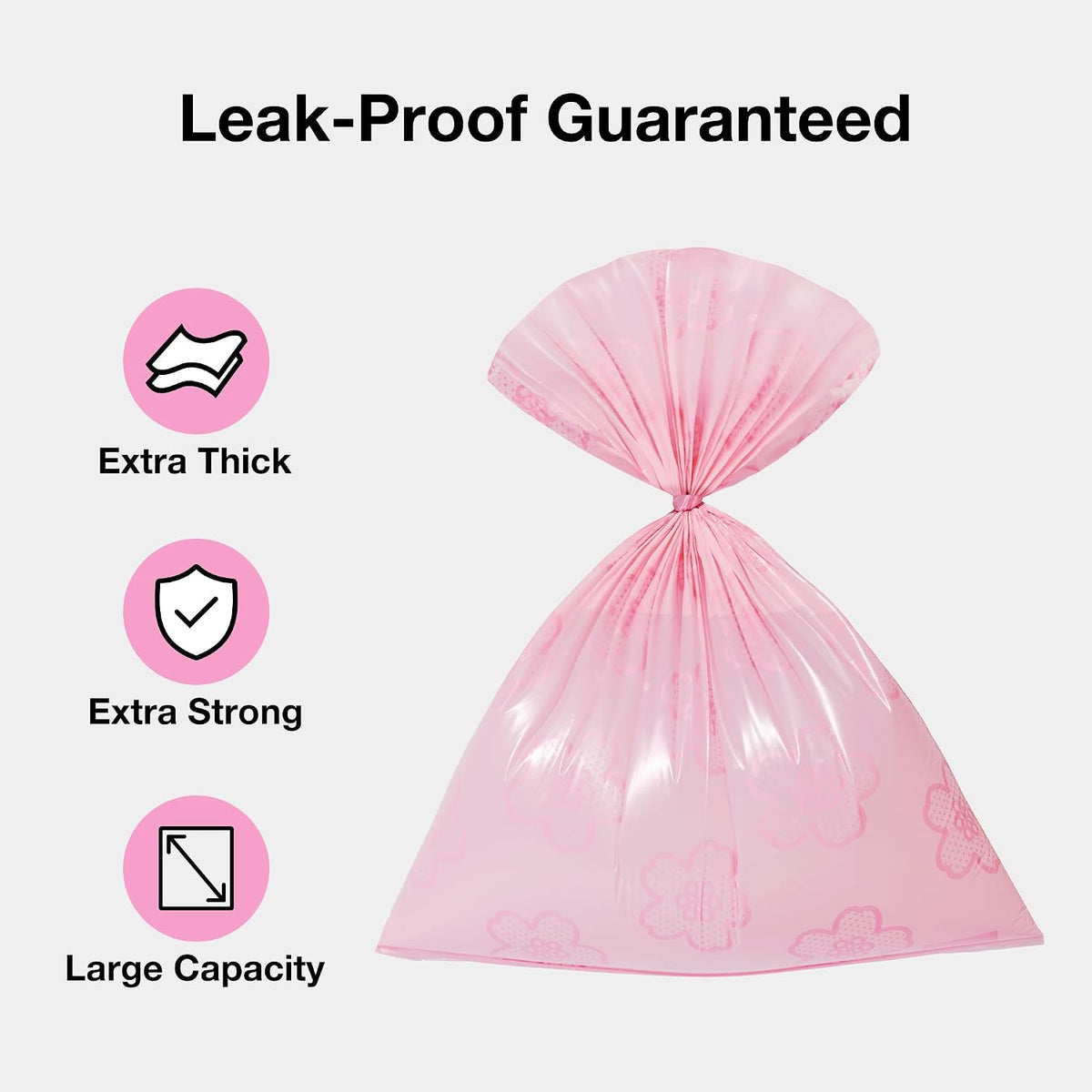 VETRESKA Dog Poop Bag Dispenser with 105 Cherry Blossom Scented Bags