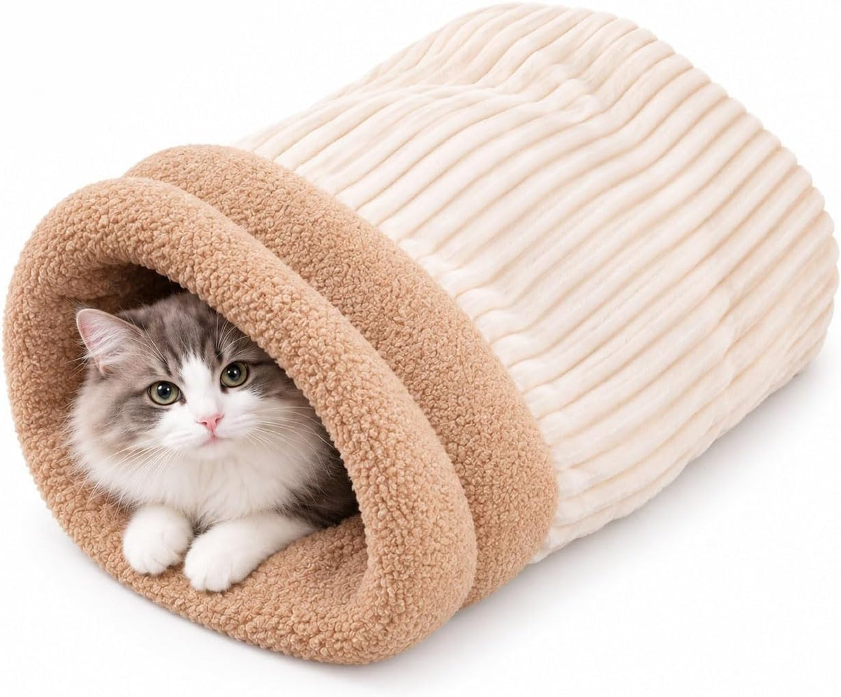 Cat Sleeping Bag for Indoor Cats with Pet Hair Removal Glove，# 10