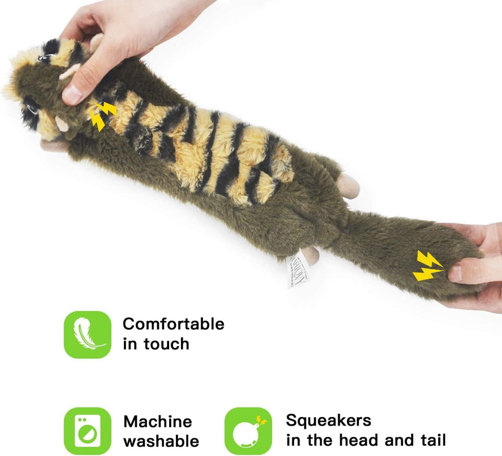 Dog Squeaky Toy No Stuffing 6 Pack, Dog Toys Crinkle for Puppy