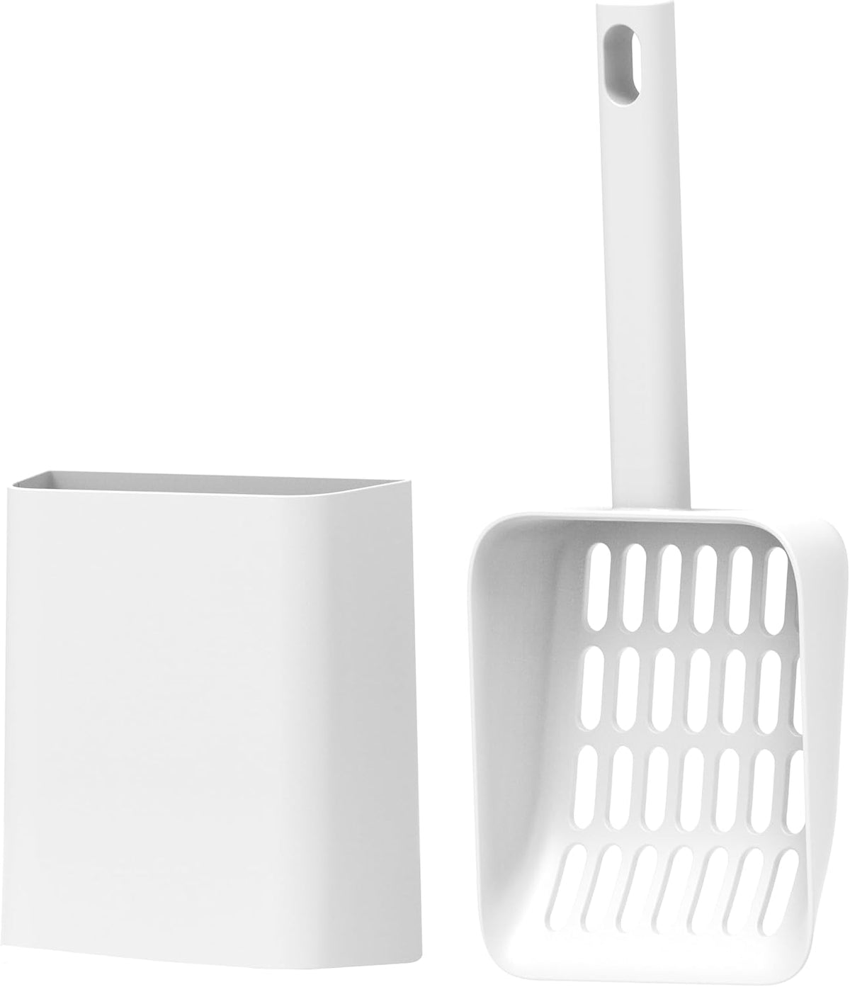 Cat Pooper Scooper, 2 in 1 Cat Litter Scoop with Holder Stand Cat Stuff Cat Scooper for Litter Box Cat Accessories Cat S