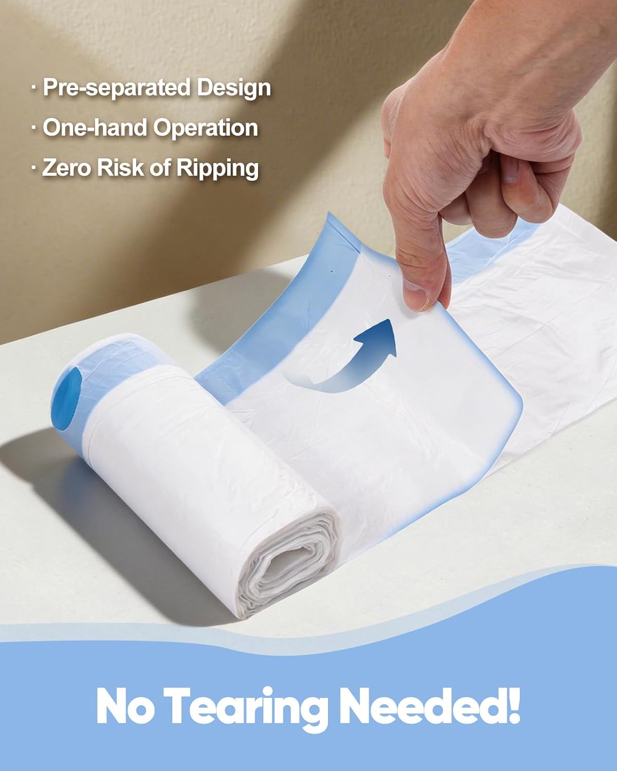 150 Count Drawstring Cat Litter Bags for Automatic Litter Boxes