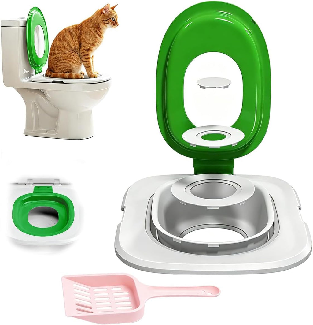 Cat Toilet Trainer Kit with Litter Scoop,5 Movable Parts