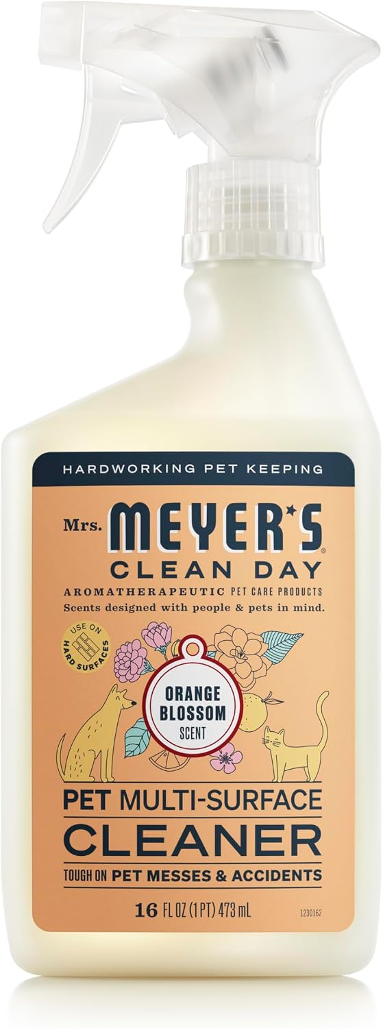 MRS. MEYER'S CLEAN DAY Pet Multi-Surface Cleaner, Orange Blossom, 16 fl oz