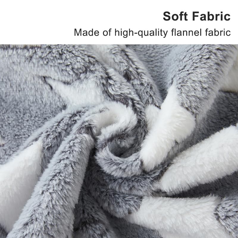 1 Pack 3 Blankets Super Soft Fluffy Premium Fleece Pet Blanket Flannel Paw Printed Throw for Dog Puppy Cat (Small 23x16'', Brown, Pink, White)