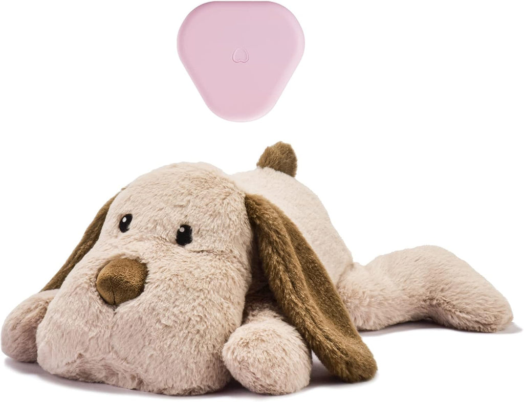 Moropaky Heartbeat Puppy Toy Dog Heartbeat Toy for Anxiety Relief and Calming Aid, Heartbeat Stuffed Animal for Comfort 