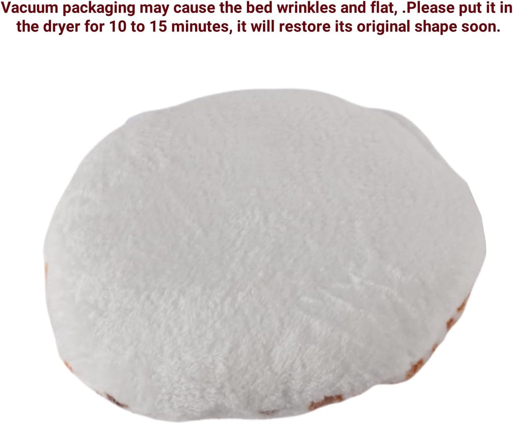 SHENGOCASE 2-Pack 15“ Round Soft Cat Kneading Pillow Cushion Bed for Cat Small Dog House Perch Shelf, Pad Padding for Ca