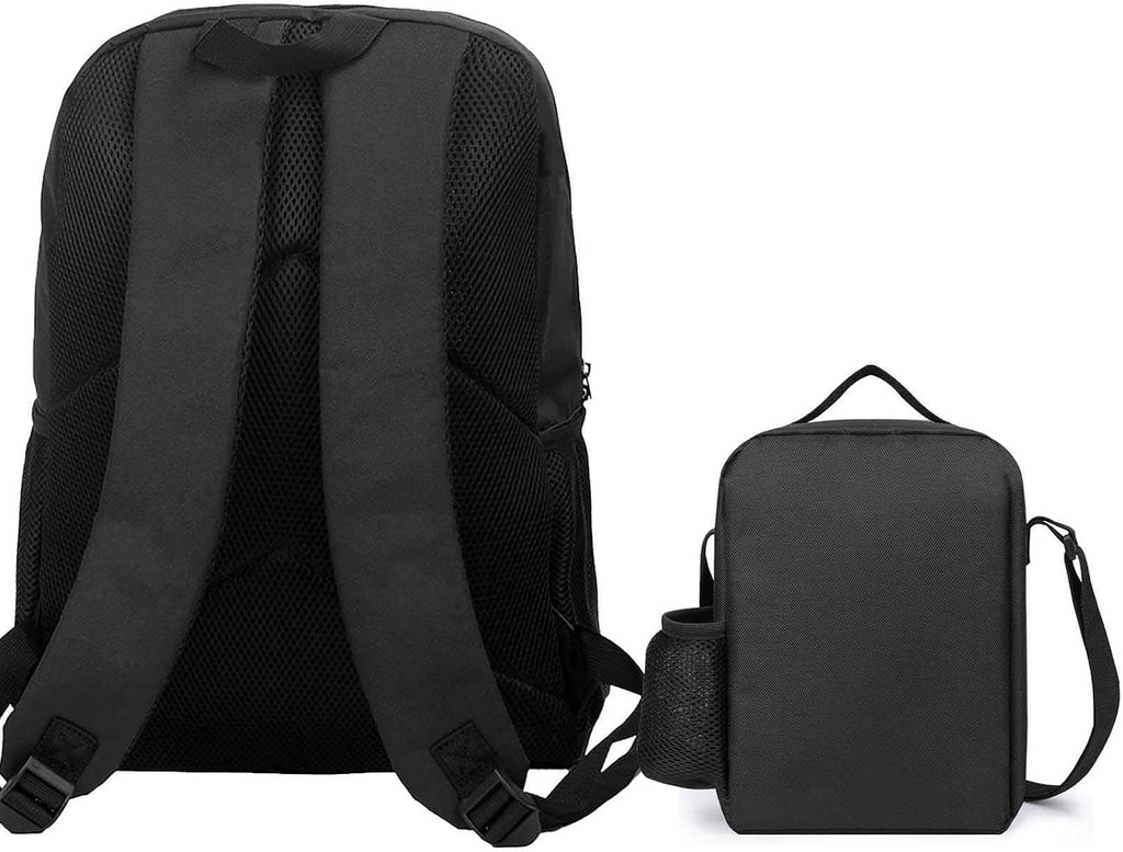 Angry Chihuahua Dog Travel Backpack Lunch Bag Set