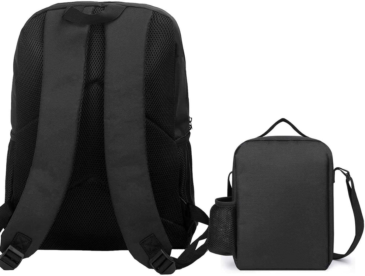 Angry Chihuahua Dog Travel Backpack Lunch Bag Set
