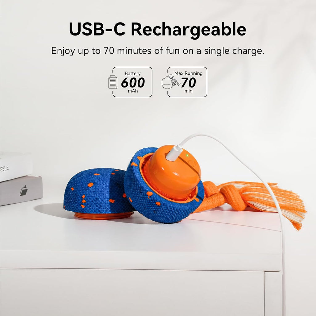 Cheerble Smart Interactive Dog Toy, Wicked Ball Rolly, Automatic Moving, Bouncing, Rotating, E-TPU Material, Active Roll