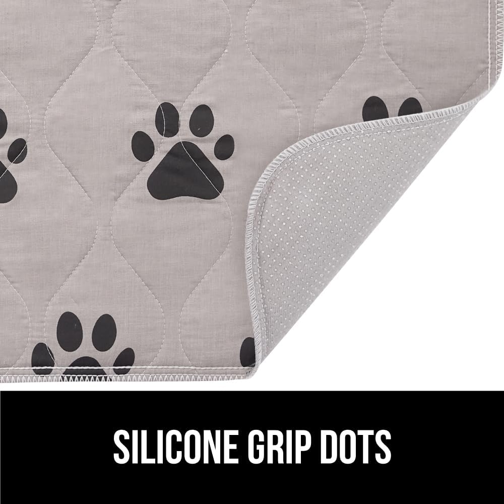 GORILLA GRIP Washable Puppy Pads, Slip Resistant Dog Crate Mat, 46x28