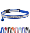 GoTags Personalized Reflective Cat Collars, Engraved Custom Cat Collar
