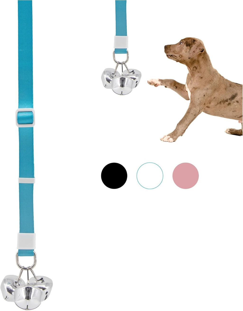 SVD.PET Puppy Bell Doorbell, Dog Bell for Potty Training, Attached to doorknob or Anywhere Near the Door, Length and Hei