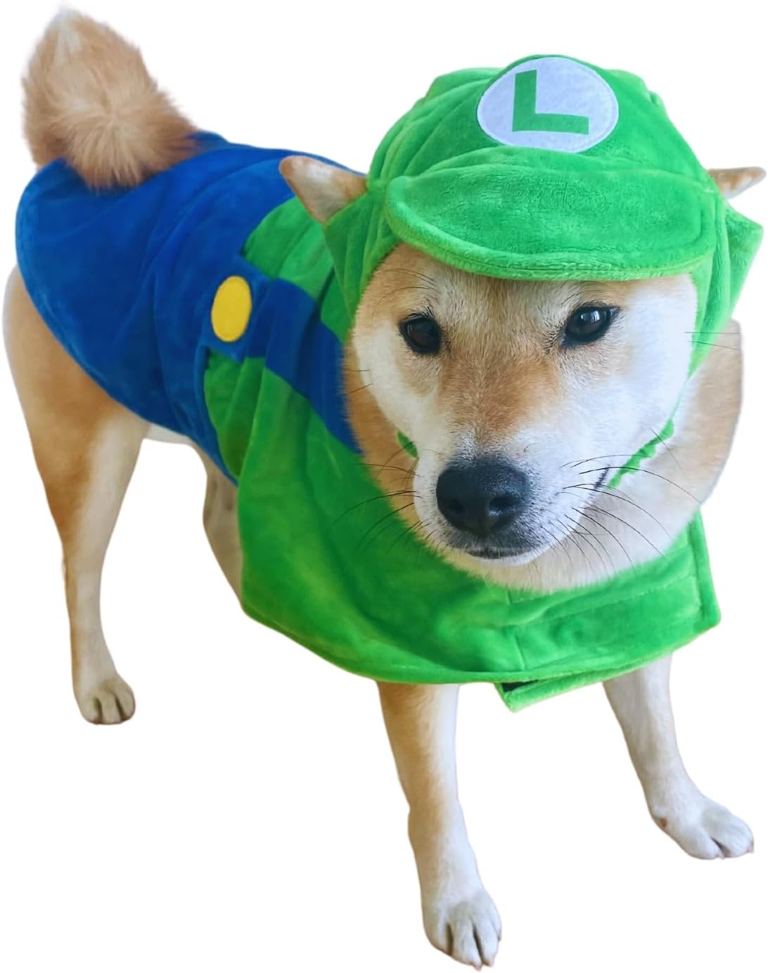 ComfyCamper Hat and Suspenders Dog Costume - X Large Medium Small Lab Star Space Cosplay Halloween Costumes, Large, Oran