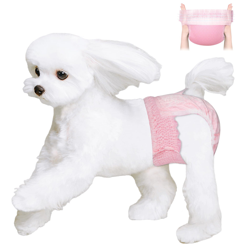 Ambreview Disposable Dog Diapers Female, Just Pull It Up, S 10 PCS