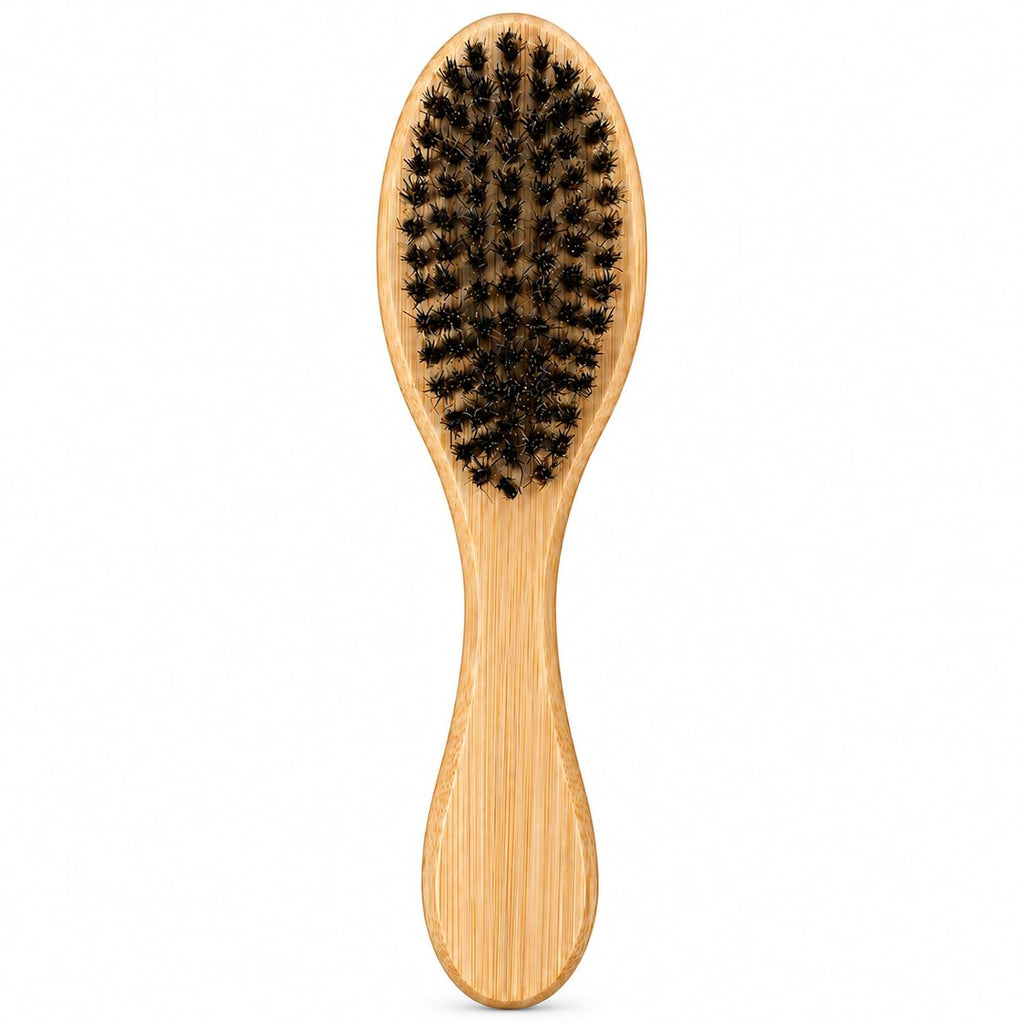 Boar Bristle Cat Brush, Soft Cat Brush for Indoor Cats Gentle Kitten