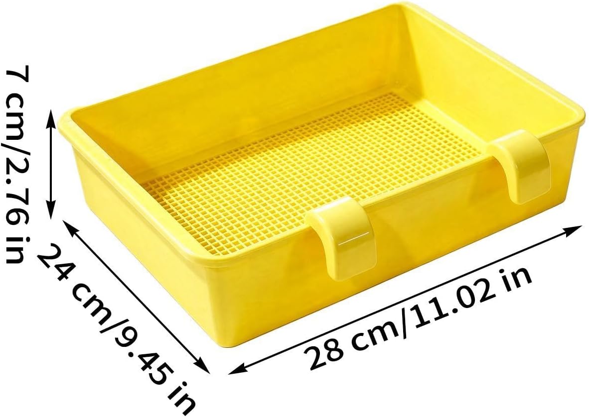 Litter Sifter, Fine Mesh Washable Portable Cat Waste Cleaning Container