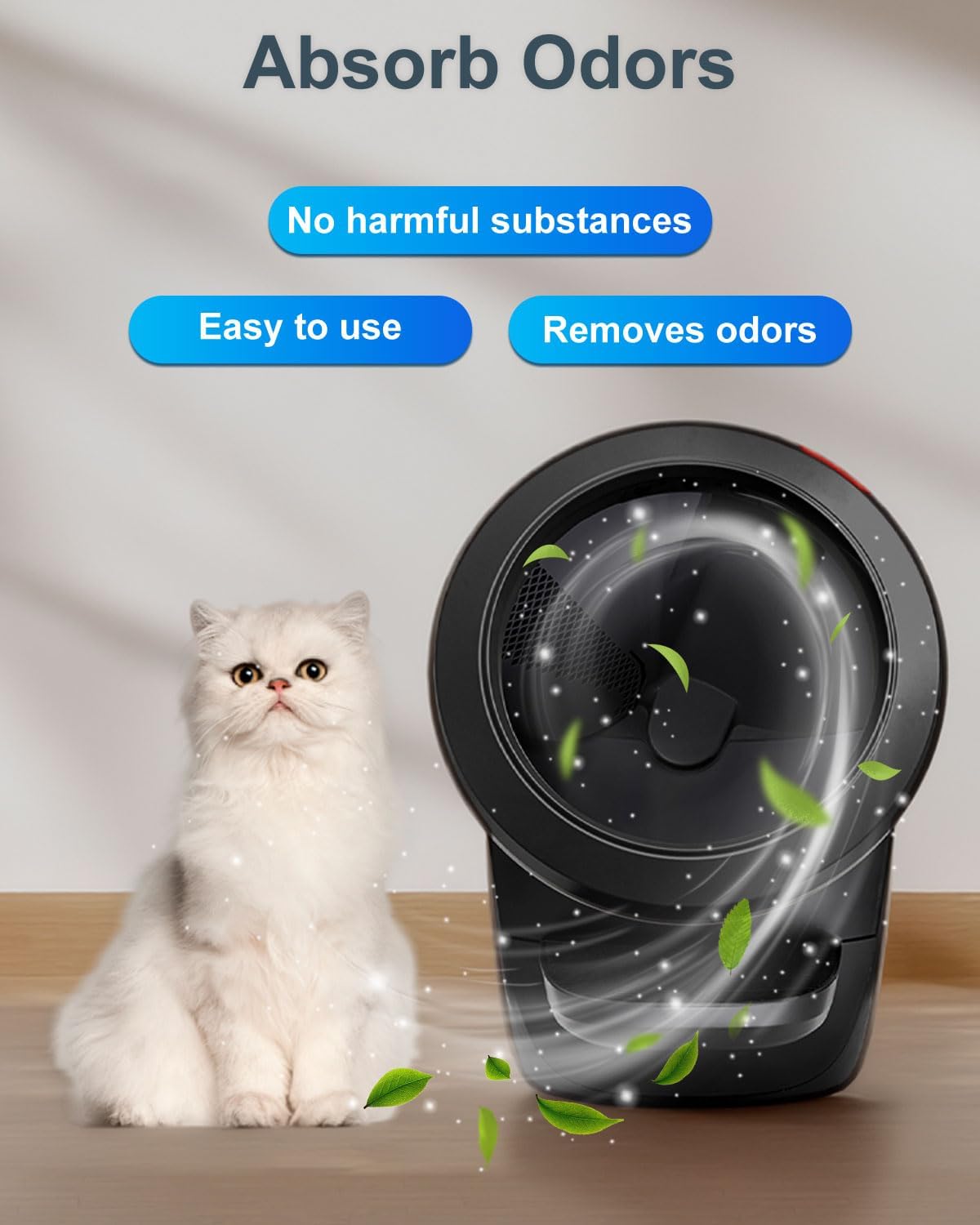 16 Pcs Cat Box Deodorizer Refills for Whisker OdorTrap Pod Litter Robot 4