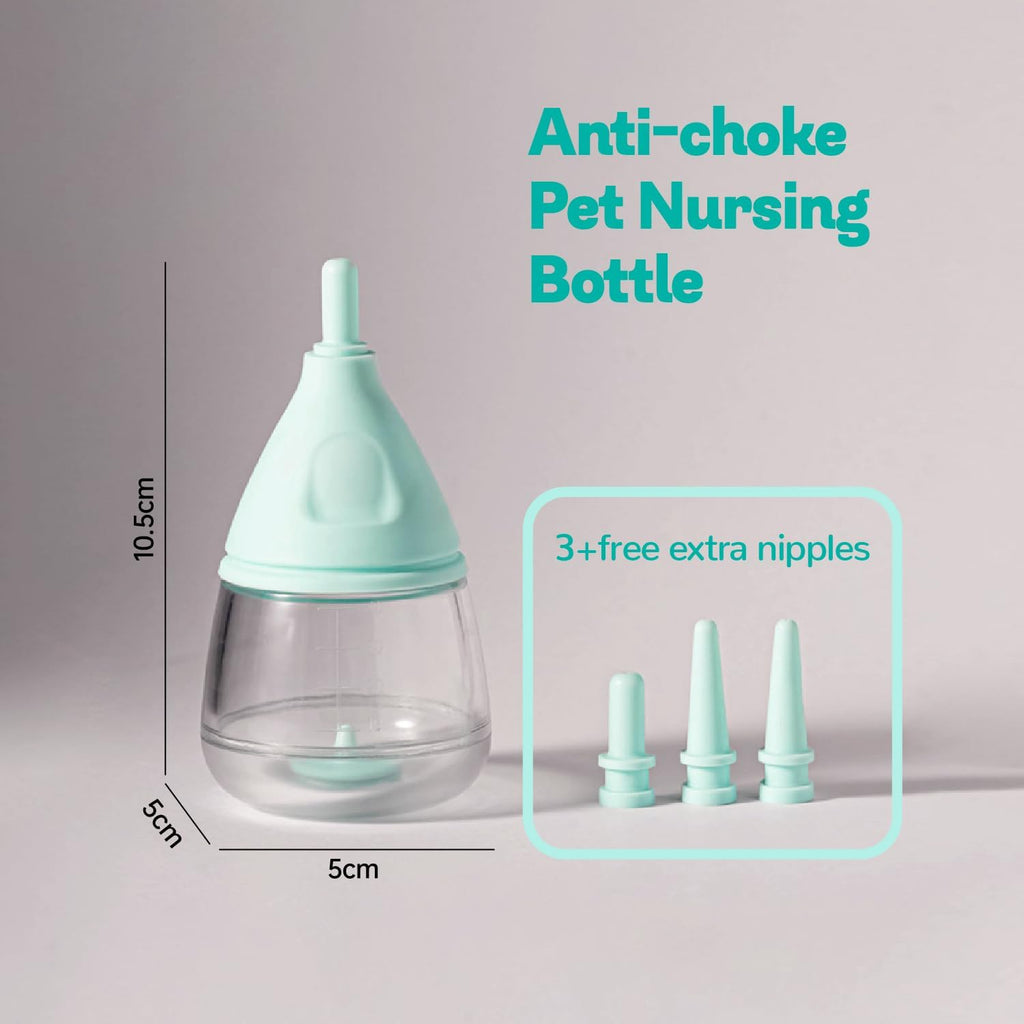 RockTech Ergonomic Kitten Bottle Feeding kit, Puppy Bottles for Nursing Puppy Milk -40ml Anti-Choking Slow Flow Nursing 